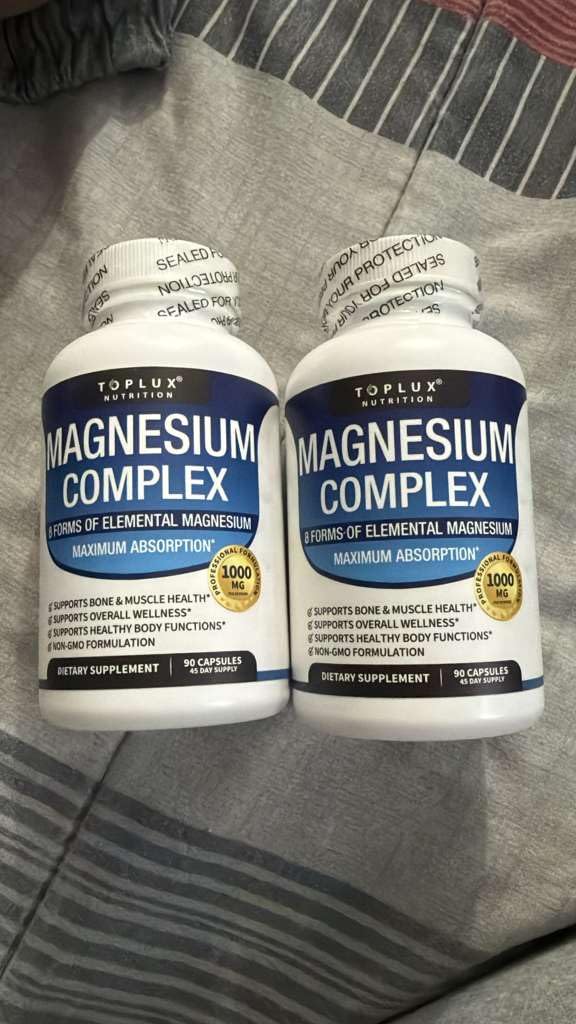Etiqueta con las 8 formas de magnesio