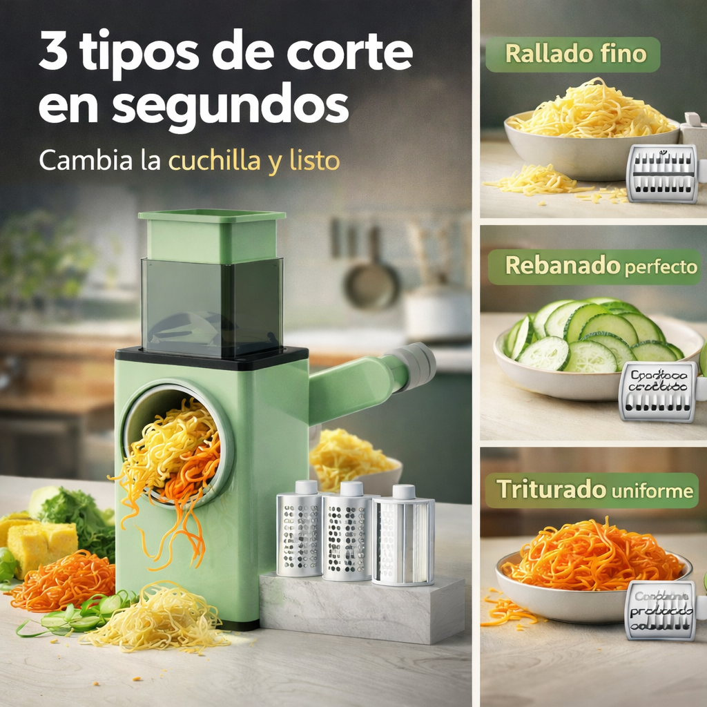 TurboCutter™ Cortador 3 en 1 Ultra Rápido
