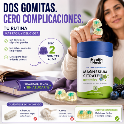 Gomitas de Citrato de Magnesio | 60 Gomitas