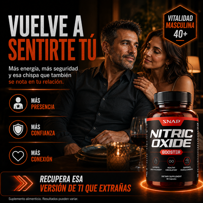 Oxido Nitrico 40+ /Confianza Masculina(60 Cáp)