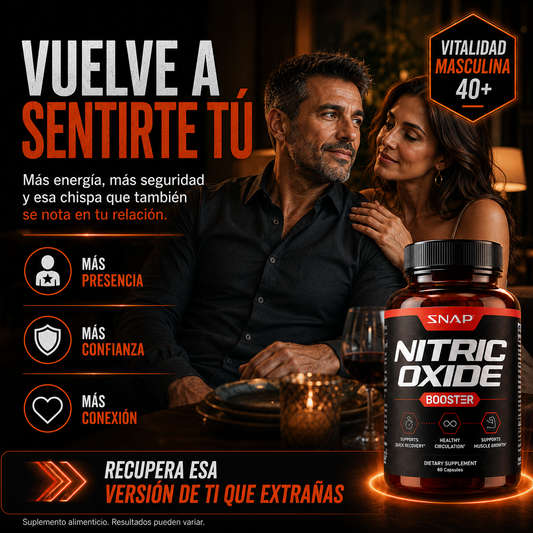 Oxido Nitrico 40+ /Confianza Masculina(60 Cáp)
