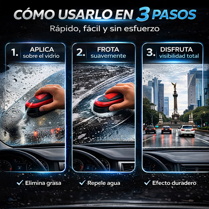 CLEARDRIVE™|LimpiadorAnti-Grasa con Efecto Repelente de Agua