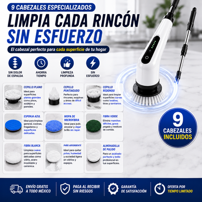 Cepillo Electrico Limpieza 9 en 1