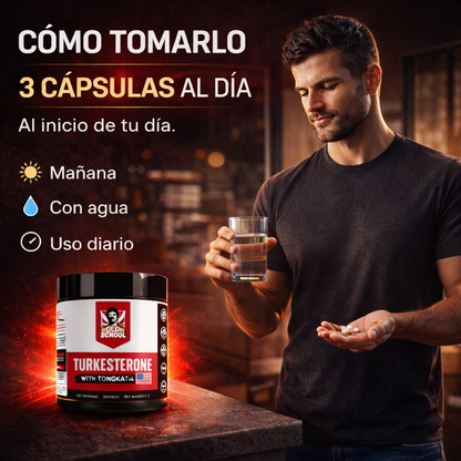 Turkesterone+Tongkat Ali/Para Potencia Rendimiento y Deseo.