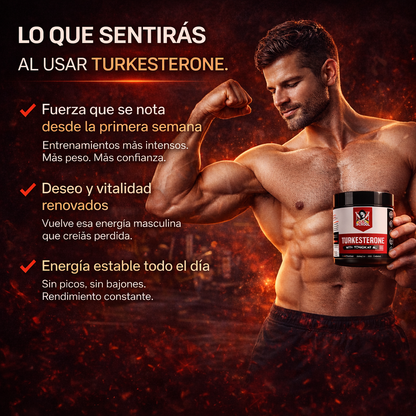 Turkesterone+Tongkat Ali/Para Potencia Rendimiento y Deseo.