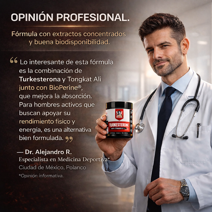 Turkesterone+Tongkat Ali/Para Potencia Rendimiento y Deseo.