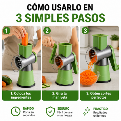 TurboCutter™ Cortador 3 en 1 Ultra Rápido Bueno