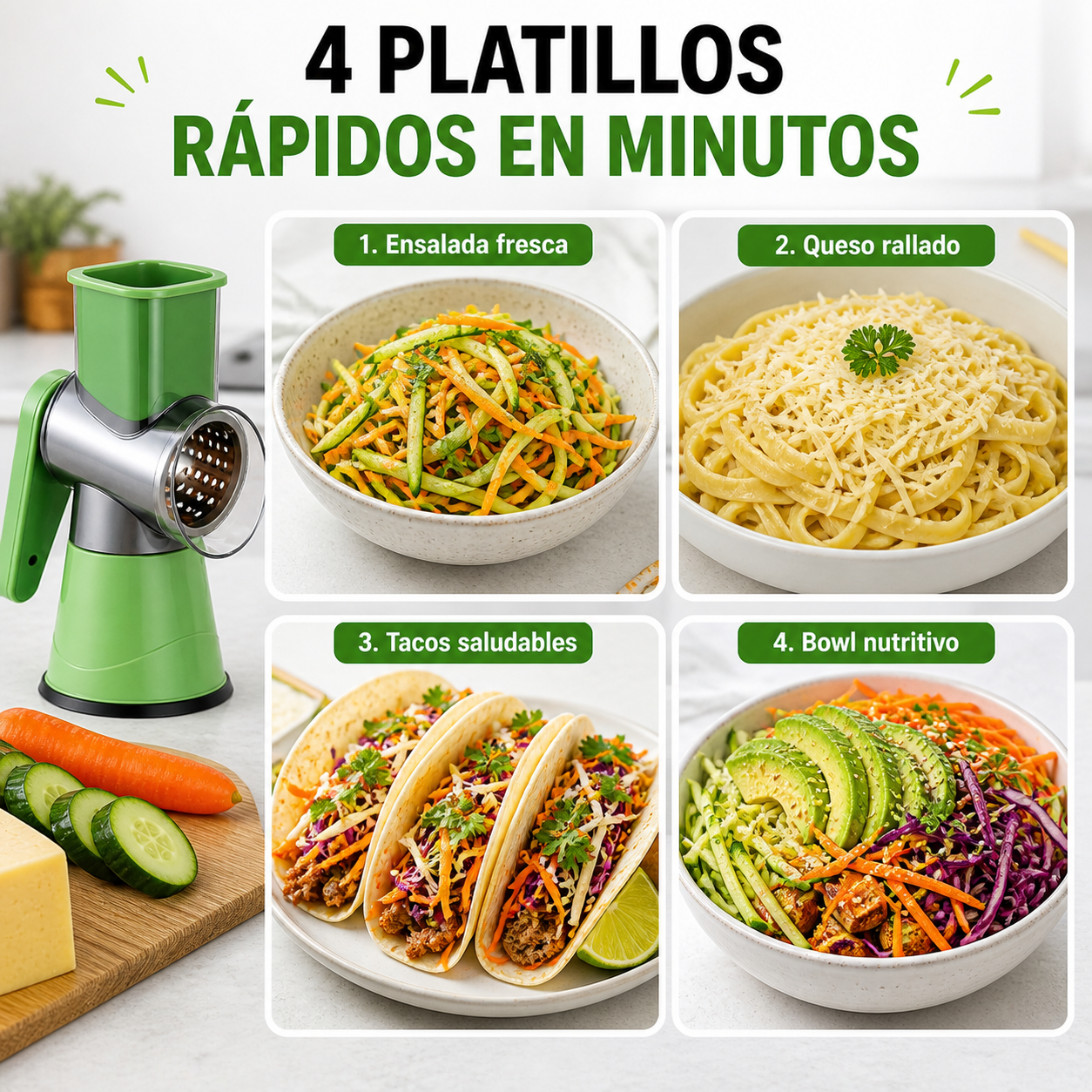 TurboCutter™ Cortador 3 en 1 Ultra Rápido Bueno