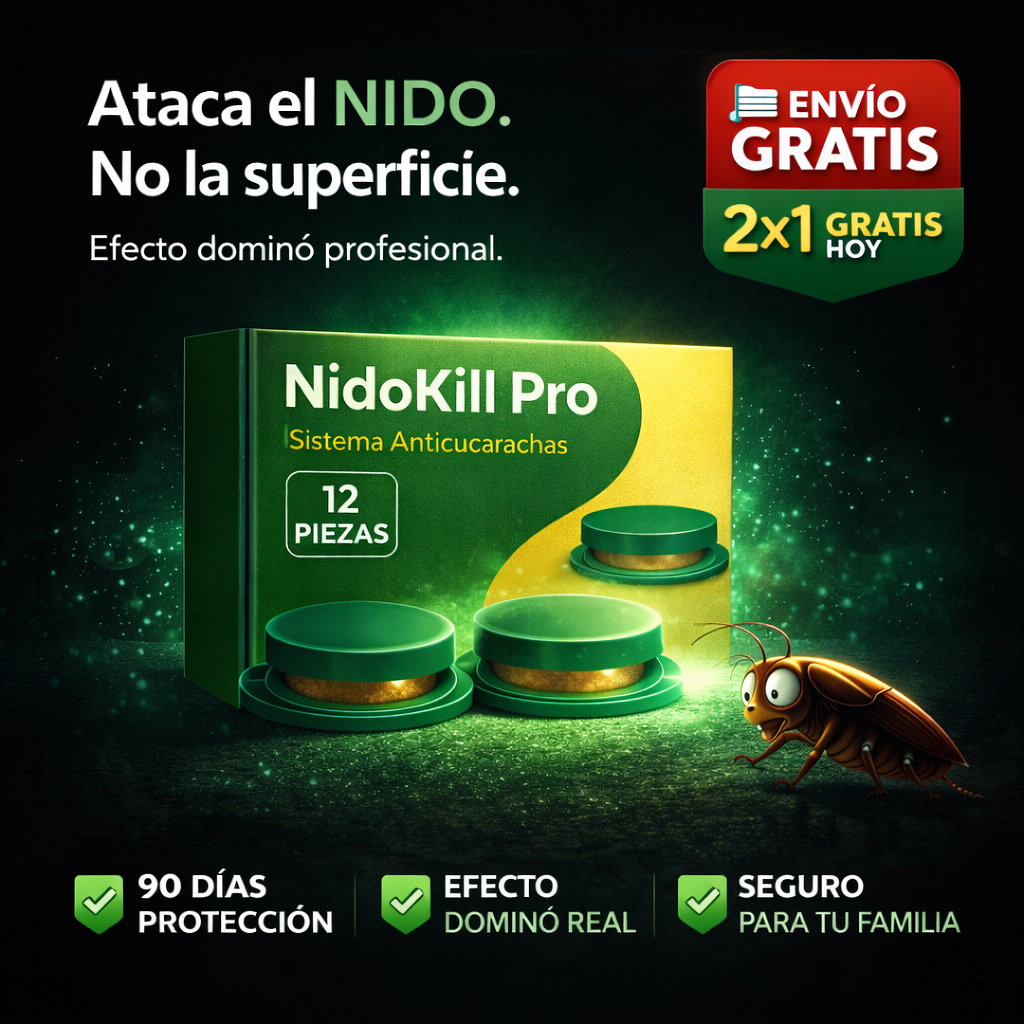 NidoKill Pro–Anticucarachas ALEMAN 12 Trampas