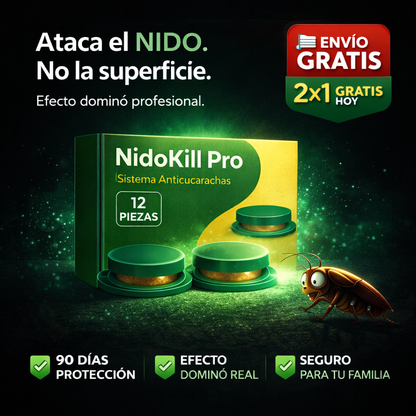 NidoKill Pro–Anticucarachas ALEMAN 12 Trampas