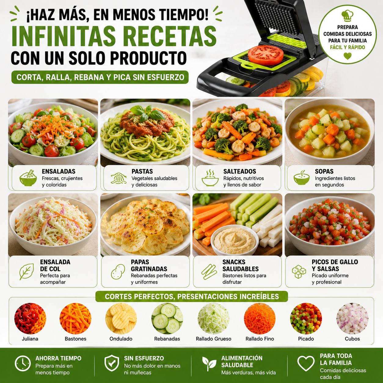 RapidChef™ Cortador Premium 12 en 1