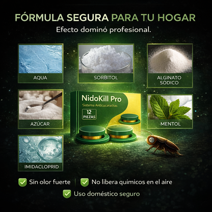 NidoKill Pro–Anticucarachas ALEMAN 12 Trampas
