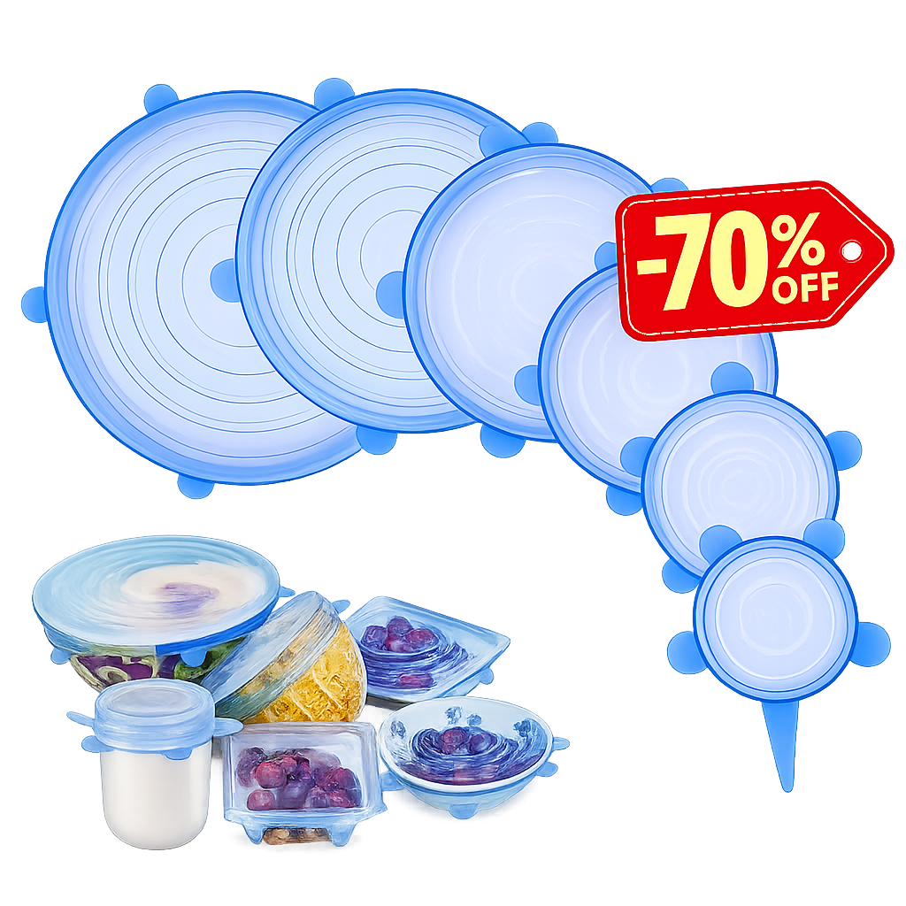30 TAPAS DE SILICON REUTILIZABLES