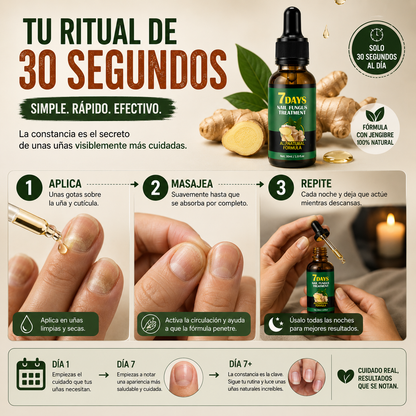 GingerNails™ - Sérum Fortalecedor de Uñas