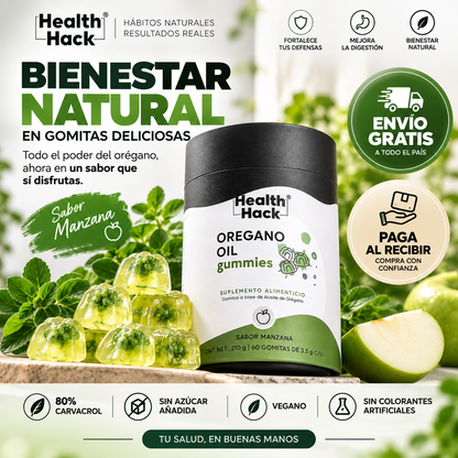 GomiOrégan® Sabor Manzana | 60 Gomitas