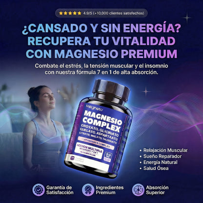 Magnesio Complex 7 en 1 + Vitaminas B (60Cap)